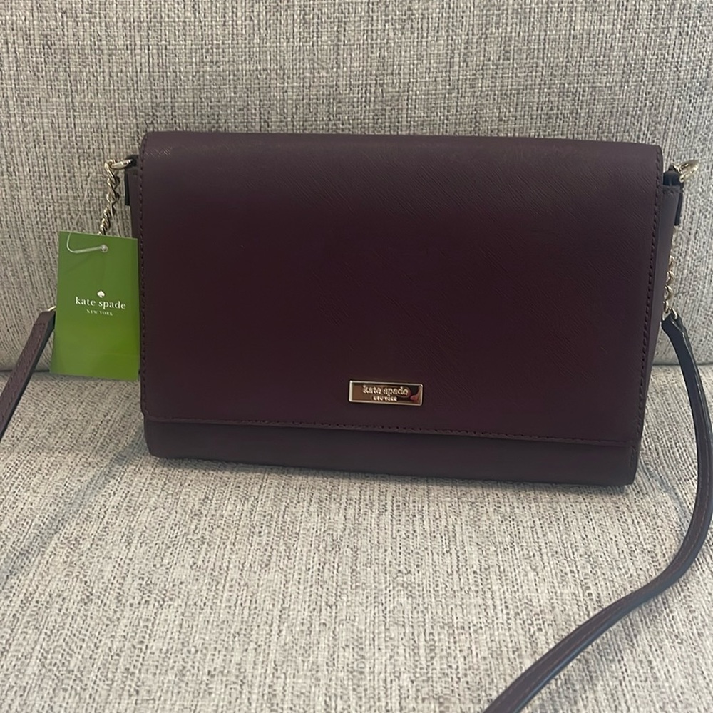 Kate Spade crossbody - NY Alek Tiden Place Mahogany color